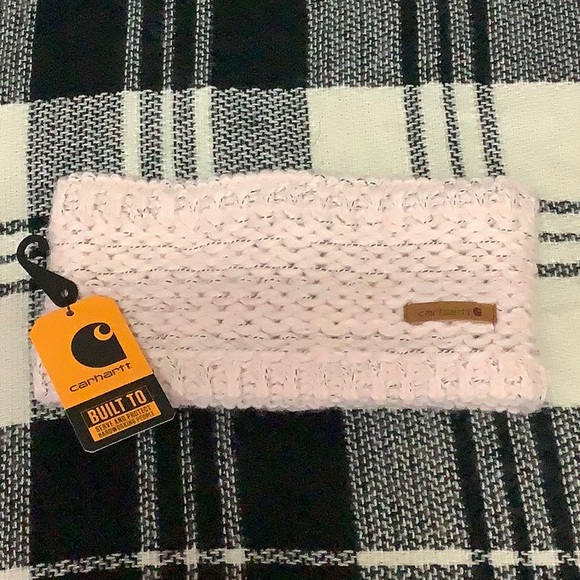 Carhartt Accessories - Carhartt light pink knit Sherpa lined headband